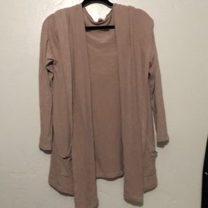 Don’t ask why Pink hooded cardigan